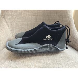 HARMONY Water Shoes Boot LADIES Size 8 Neopreme Fishing BLACK/GRAY- New